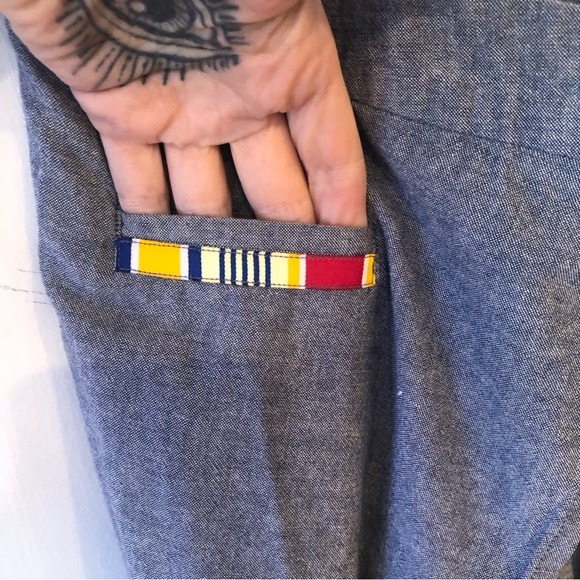 Wide split leg trouser pants cotton - Picture 3 of 6